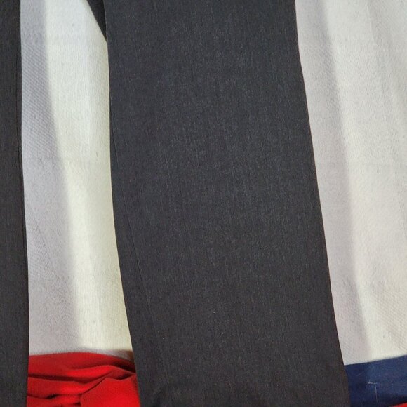 Investments II Gray Black Poly Rayon Span Straight Leg Flat Front Pants Sz 16WR - Picture 8 of 16